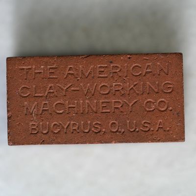 American Clay-Working Machinery Co Advertising Brick