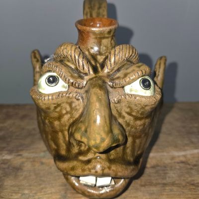Sale Photo Thumbnail #278: Daniel Boone Southern Folk Pottery Face Jug