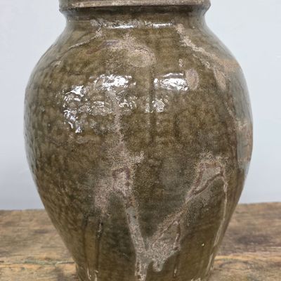Sale Photo Thumbnail #44: Stamped T. B. Odom Pottery Texas Stoneware Jar