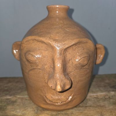 Sale Photo Thumbnail #286: 2002 Steve Miller Alabama Folk Pottery Face Jug