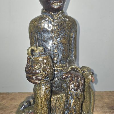 Sale Photo Thumbnail #237: Fine Lin Craven 'Ole Moonshine Man' Folk Figural