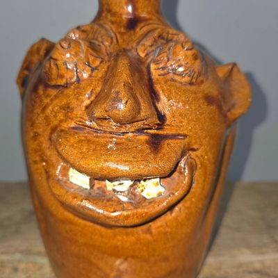 Sale Photo Thumbnail #203: Charlie Brown Arden, NC Folk Pottery Face Jug