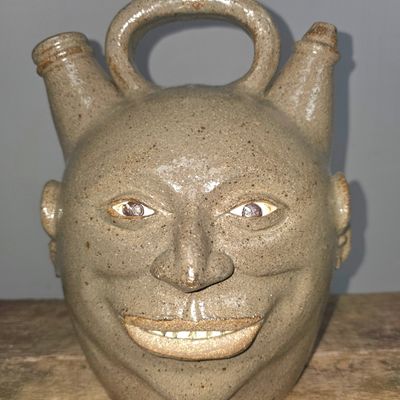 Sale Photo Thumbnail #179: Michel Bayne Edgefield-Chandler Style Face Jug