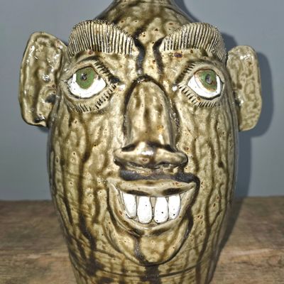 Sale Photo Thumbnail #234: Bobby Gaither Southern Folk Pottery Face Jug