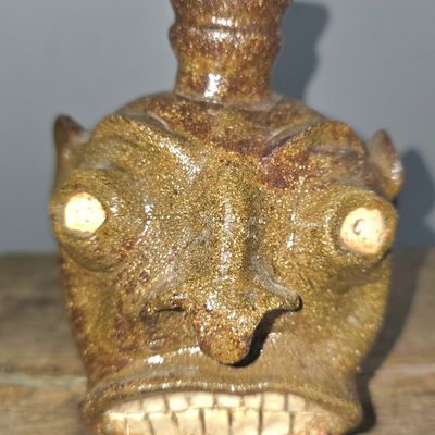 Sale Photo Thumbnail #165: Edgefield Style Face Jug By Randy Tobias