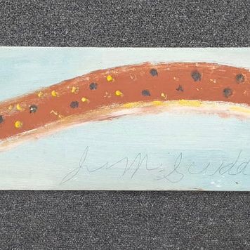 Sale Photo Thumbnail #162: Early Jimmy Lee Sudduth Folk Art Snake Painting