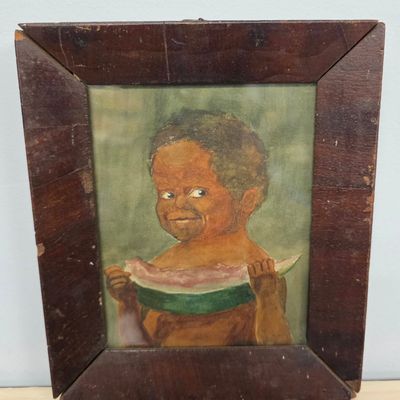 Sale Photo Thumbnail #197: African American Boy With Watermelon Painting