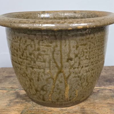 Sale Photo Thumbnail #39: 1870s Cleburne County Ash Glazed Bowl