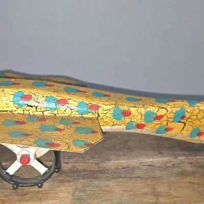 Sale Photo Thumbnail #241: Signed Steve Meadows Folk Art Flying Fish
