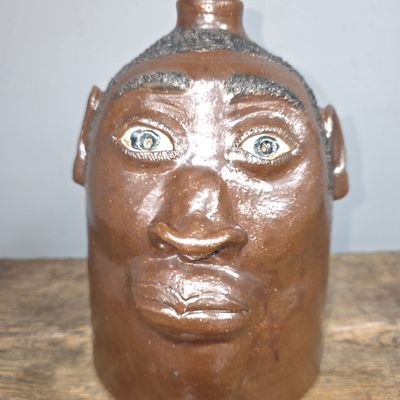 Sale Photo Thumbnail #274: Bobby Gaither Southern Folk Pottery Face Jug