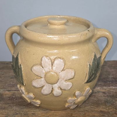 Sale Photo Thumbnail #9: Monte Zuma Hughey Decorated Floral Sugar Bowl