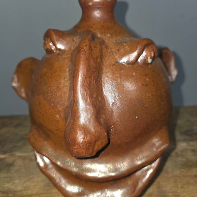 Sale Photo Thumbnail #264: 2004 Allen Ham Alabama Folk Pottery Face Jug