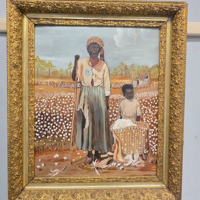 Sale Photo Thumbnail #188: Black American Folk Art Painting By DeVan Roberts