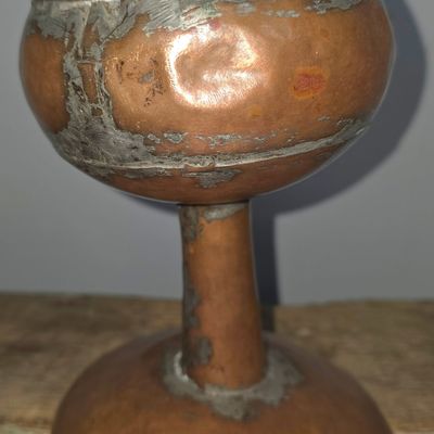 Sale Photo Thumbnail #60: Documented Copper Lamp from Georgia