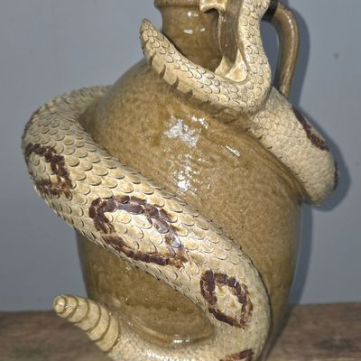 Sale Photo Thumbnail #225: Fine Clint Alderman Rattlesnake Jug