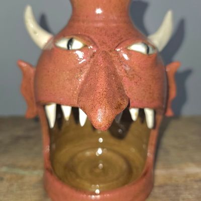 Sale Photo Thumbnail #204: Otis Norris Devil Candle Jug