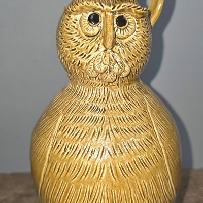 Sale Photo Thumbnail #221: Mike Williamson Ala. Folk Pottery Owl Jug