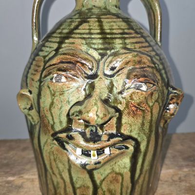 Sale Photo Thumbnail #233: Marvin Bailey Southern Folk Pottery Face Jug