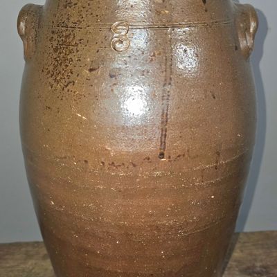 Sale Photo Thumbnail #136: Fine 3 Gallon Tennessee Lug Handle Churn