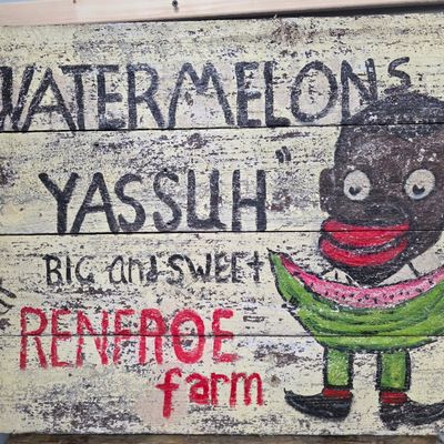 Sale Photo Thumbnail #156: Renfroe Farm Hand Painted Watermelons Wood Sign