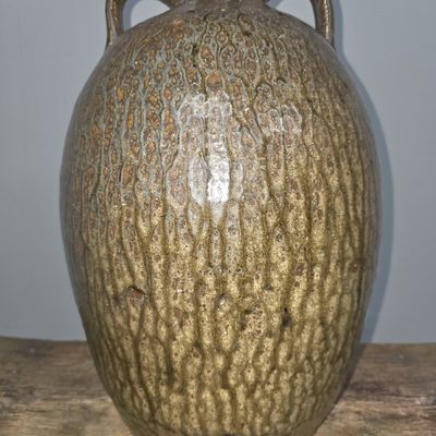 Sale Photo Thumbnail #50: Stunning Crawford County Oscar Becham 4gal Syrup Jug