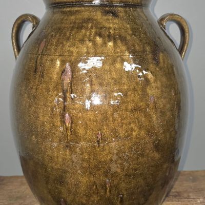 Sale Photo Thumbnail #94: Crawford Co. Signed 'WD' Billy Merritt 5gal Jar