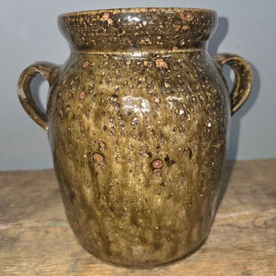 Sale Photo Thumbnail #89: Crawford Co. Emmett Merritt Double Handle Jar