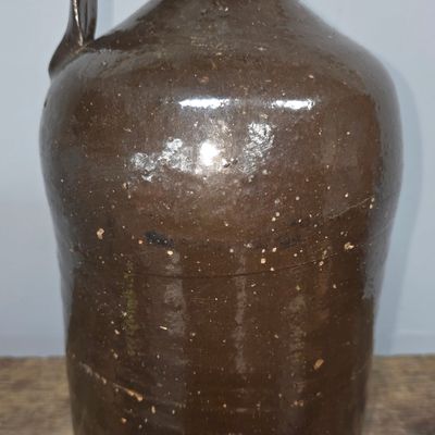 Sale Photo Thumbnail #97: Crawford Co. Signed 'NEW' James Newberry 1gal Jug