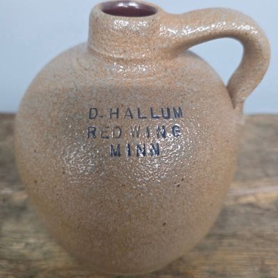 Sale Photo Thumbnail #131: Red Wing Jug Signed D. Hallum