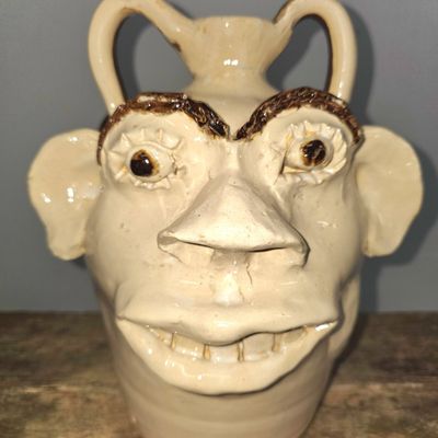 Sale Photo Thumbnail #267: Jerry Brown 2008 Presidental Polotician Face Jug