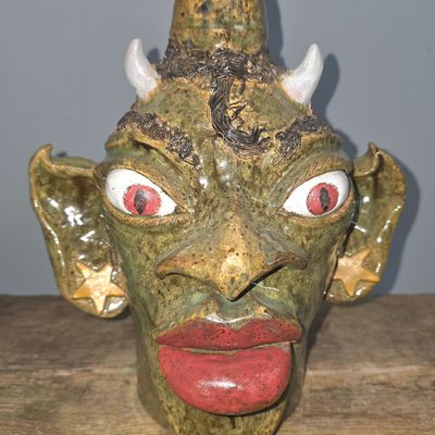 Sale Photo Thumbnail #200: 2000 Lin Craven #3 Devil Face Jug