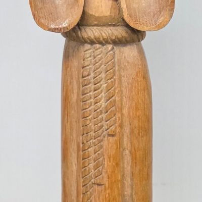 Sale Photo Thumbnail #310: St. Francis Religious Folk Art Carved Statue from the Southwest US Region