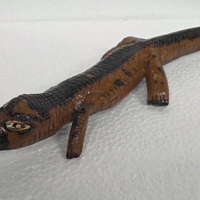 Sale Photo Thumbnail #244: 1940-50s Signed WV, Folk Art Wooden Alligator