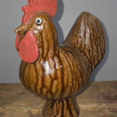 Sale Photo Thumbnail #259: 2001 Jessie Meaders Folk Pottery Rooster