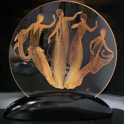 Sale Photo Thumbnail #4: ERTE LUMINERE Etched Glass Crystal