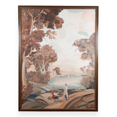 Sara Crumbley (1982), Large Scale Pastoral Landscape Oil on Canvas