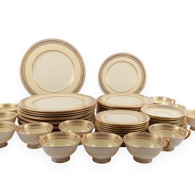 Lenox Malmaison Pattern 60-Piece Porcelain Dinner Service