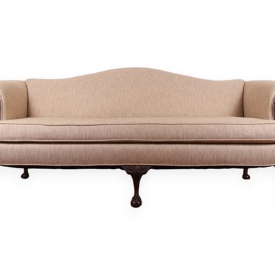 Kittinger Mahogany Williamsburg Style Chippendale Camelback Sofa