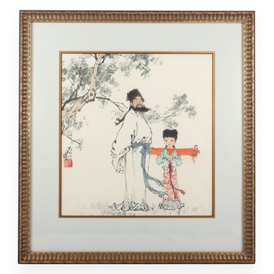 Fan Zeng Chinese Ink and Color Painting on Paper