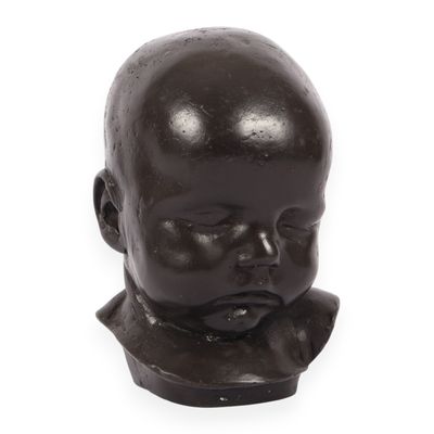 Bonnefond Bronze Bust of a Sleeping Infant