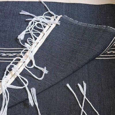 Sale Photo Thumbnail #26: Handwoven Cotton Tallit, Jewish Prayer Shawl