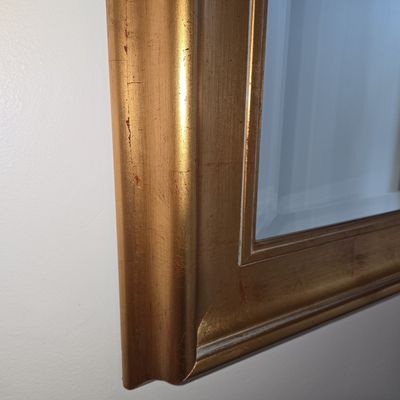 Sale Photo Thumbnail #122: Giltwood Beveled Wall Mirror 25"x30"