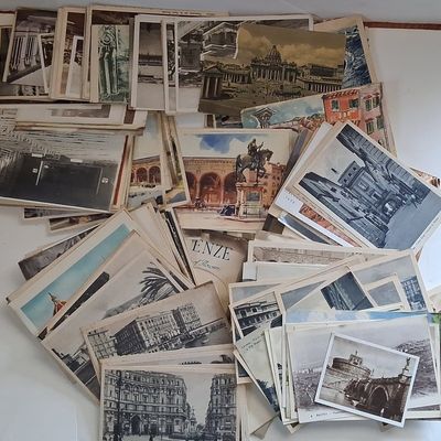 Sale Photo Thumbnail #331: Collection of Vintage European Travel Postcards