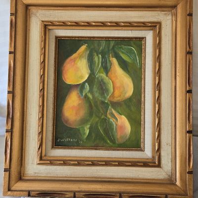 J. Williams Still Life Oil Painting