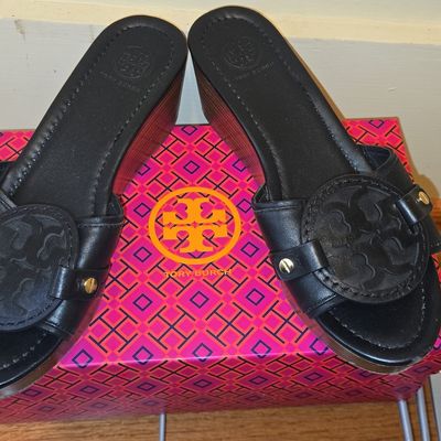 Sale Photo Thumbnail #326: Tory Burch Madalena 70mm Wedge Slide