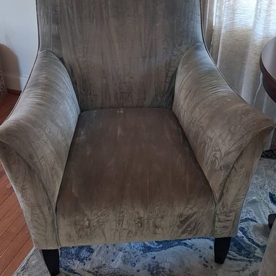 Sale Photo Thumbnail #216: Contemporary Upholstered Wingback Accent Chair
