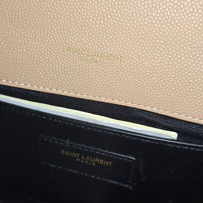 Sale Photo Thumbnail #23: Saint Laurent Kate Medium Grain de Poudre Embossed Leather Chain Bag