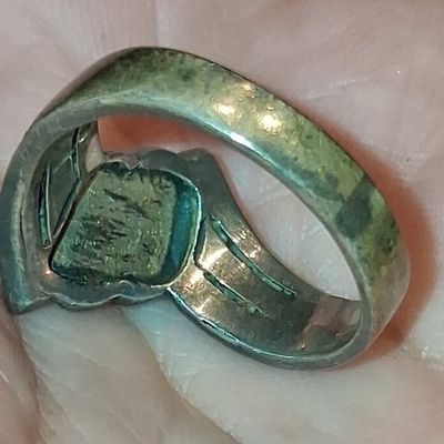 Sale Photo Thumbnail #399: Vintage Sterling Silver Marcasite Swirl Ring