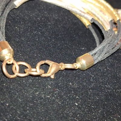 Multi-Strand Beaded Bracelet with Carnelian and Quartz