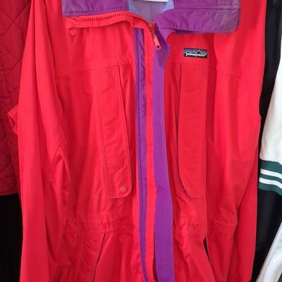 Sale Photo Thumbnail #404: Vintage Patagonia Red and Purple Colorblock Rain Jacket